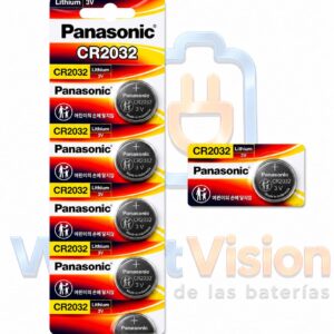Pila de Litio Panasonic CR2032 – Botón 3V
