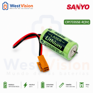 Batería de Litio SANYO CR17335SE-R – 3V con Conector