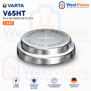 Pila de Óxido de Plata VARTA V65HT – 1.55V