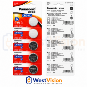Pila Panasonic CR2012 3V Litio